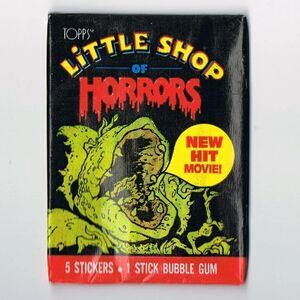 Little Shop Of Horrors 1986 Topps Sticker Wax Packs. Get 4 Packs !!! VINTAGE